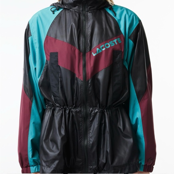 Lacoste Women's Adjustable Waist Colorblock Jacket - Picture 1 of 11